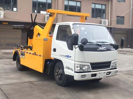 專威牌HTW5040TQZTJ型江鈴藍(lán)牌一拖一清障車